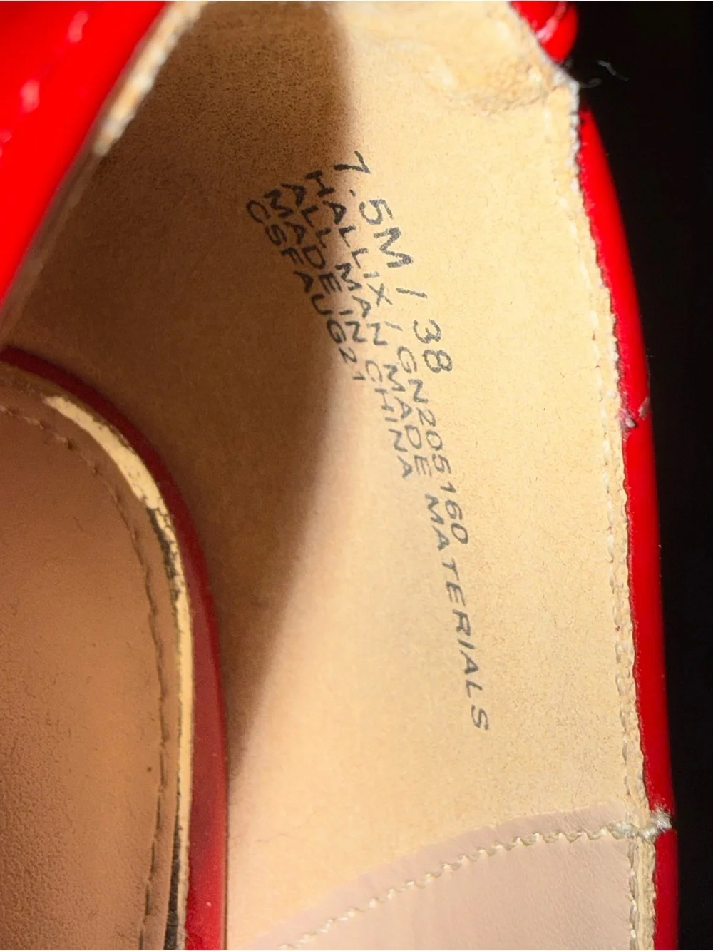 BCBGeneration Red Patent Pointed-Toe Stiletto Pumps with Gold Trim
